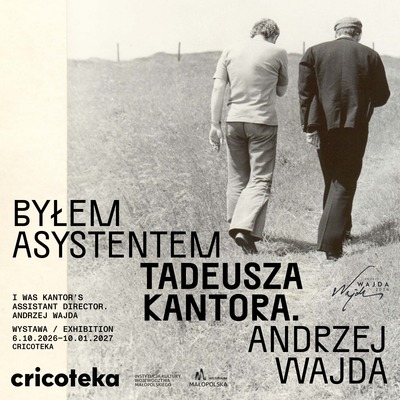 Plakat wydarzenia:  Byłem asystentem Tadeusza Kantora. Andrzej Wajda 