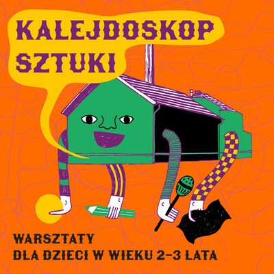 Plakat wydarzenia:  Kalejdoskop sztuki – warsztaty dla dzieci 2-3 lata- Głuchy telefon 